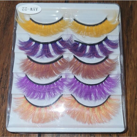 NWOT Set of 5 Warm Color Lashes - Picture 2 of 2